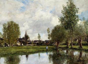 尤金 佈丹 Village around Dunkirk 尤金 佈丹 Village around Dunkirk